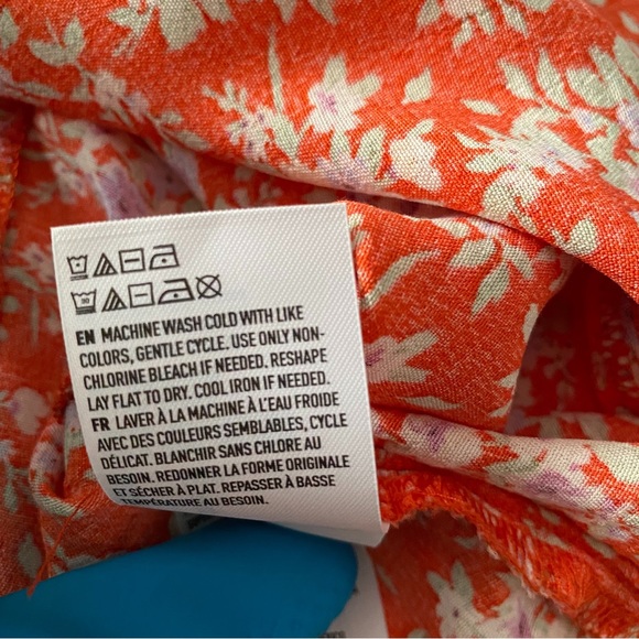 AEO Orange Floral Print Mini Dress - Picture 8 of 11